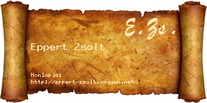 Eppert Zsolt névjegykártya